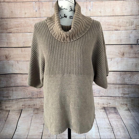 BCBG Paris Sweaters - BCBG Paris Cowl Neck Sweater Heather Taupe Color